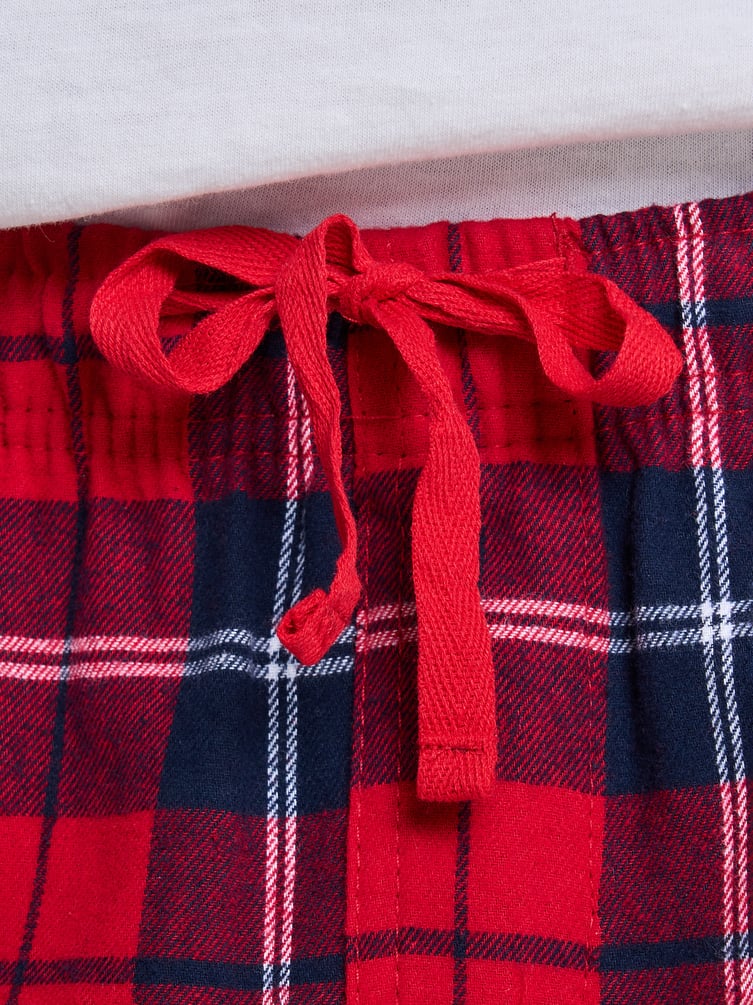 Пижамные брюки в клетку