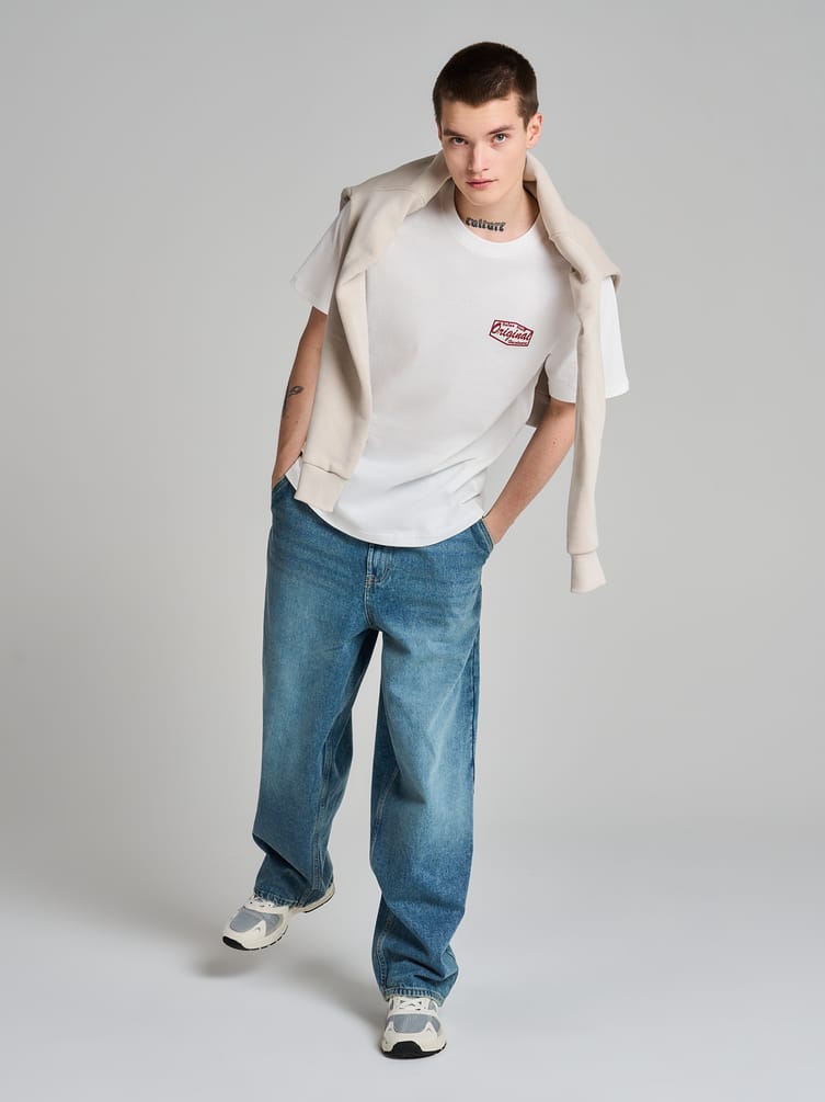 Хлопковая футболка с коротким рукавом