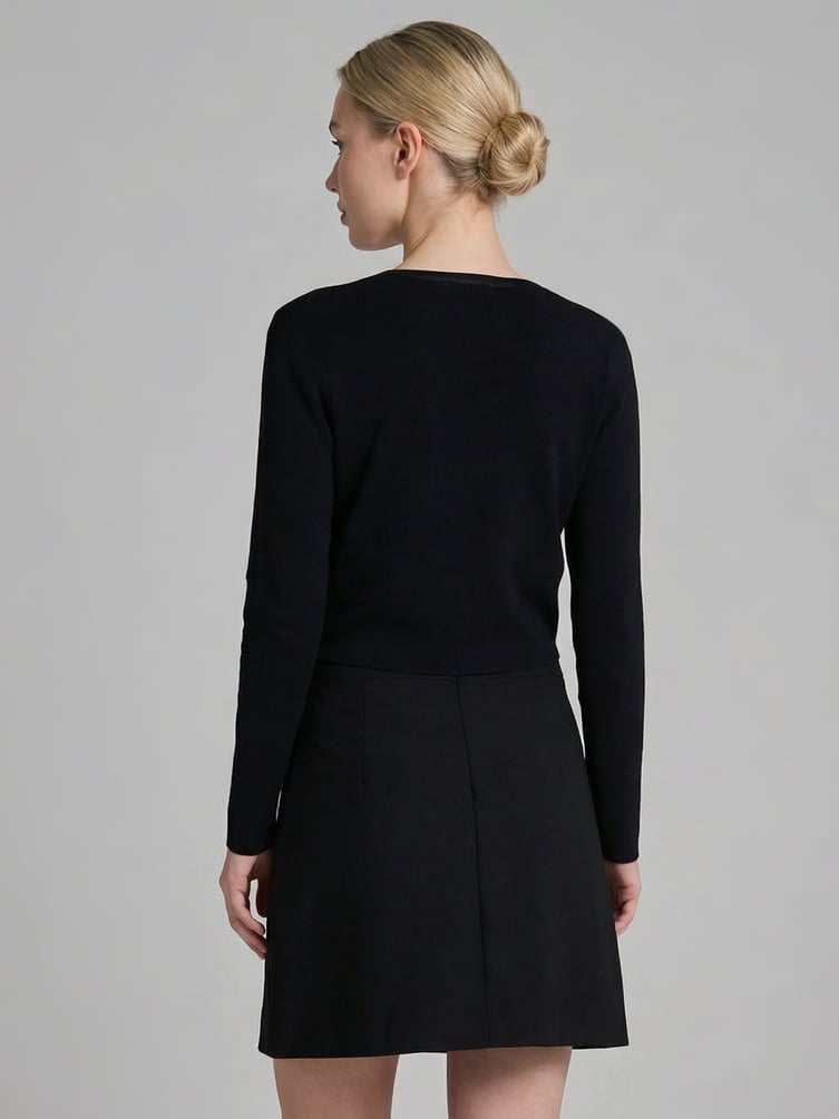 Кардиган укороченный на пуговицах