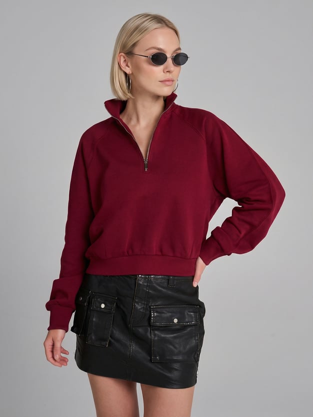 Толстовка Half Zip с высоким горлом