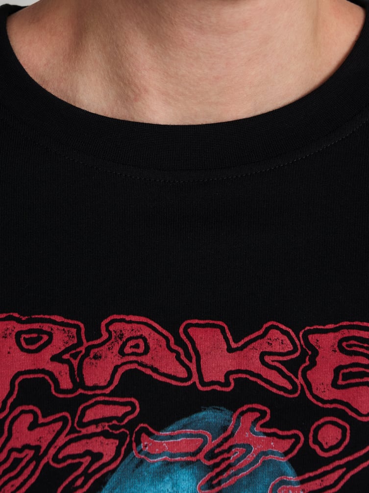 Футболка оверсайз с принтом Кракена