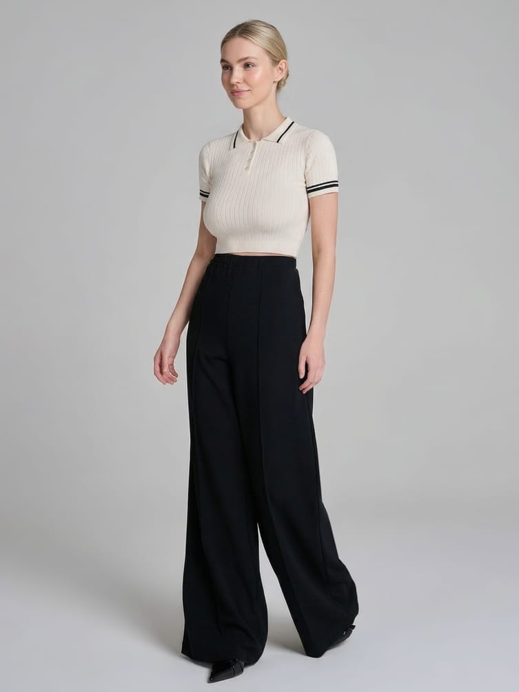 Джемпер-поло с коротким рукавом