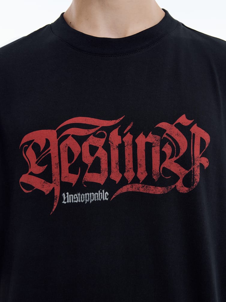 Футболка из хлопка с надписью Destiner