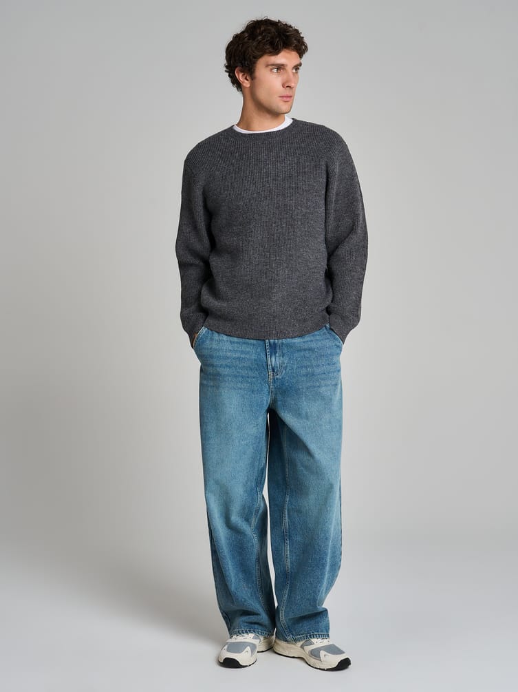 Джемпер вязаный теплый