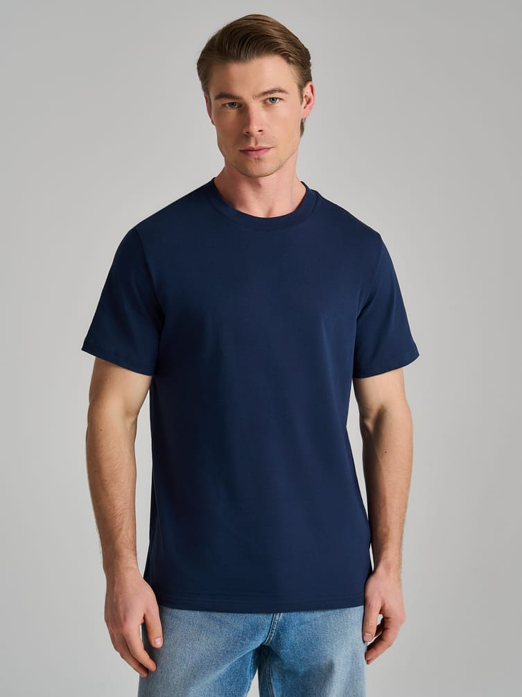 Базовая плотная классическая футболка