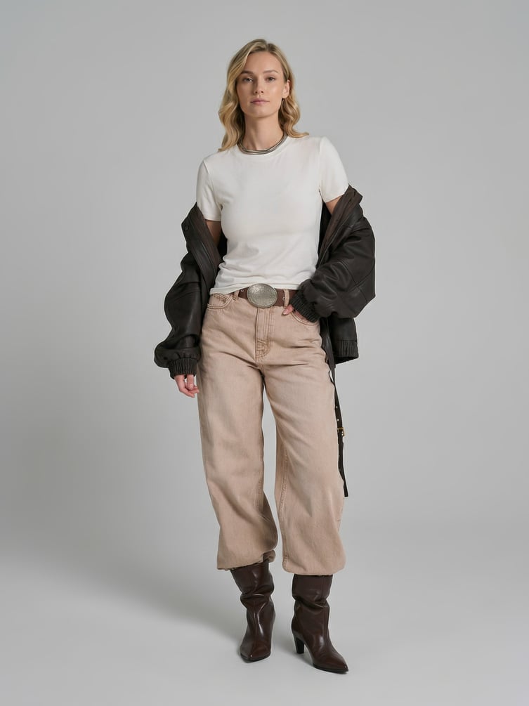 Футболка приталенная из вискозы