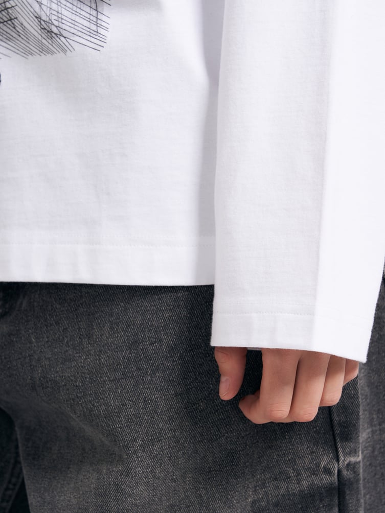 Лонгслив с принтом аниме Атака Титанов