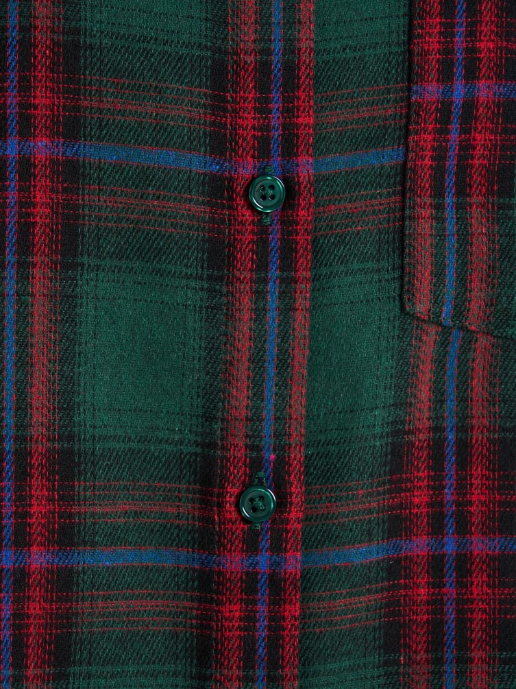 Рубашка осенняя в клетку оверсайз