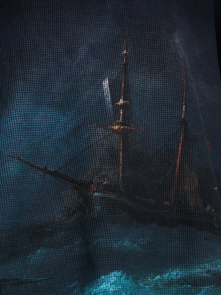 Лонгслив с принтом картин Третьяковской галереи