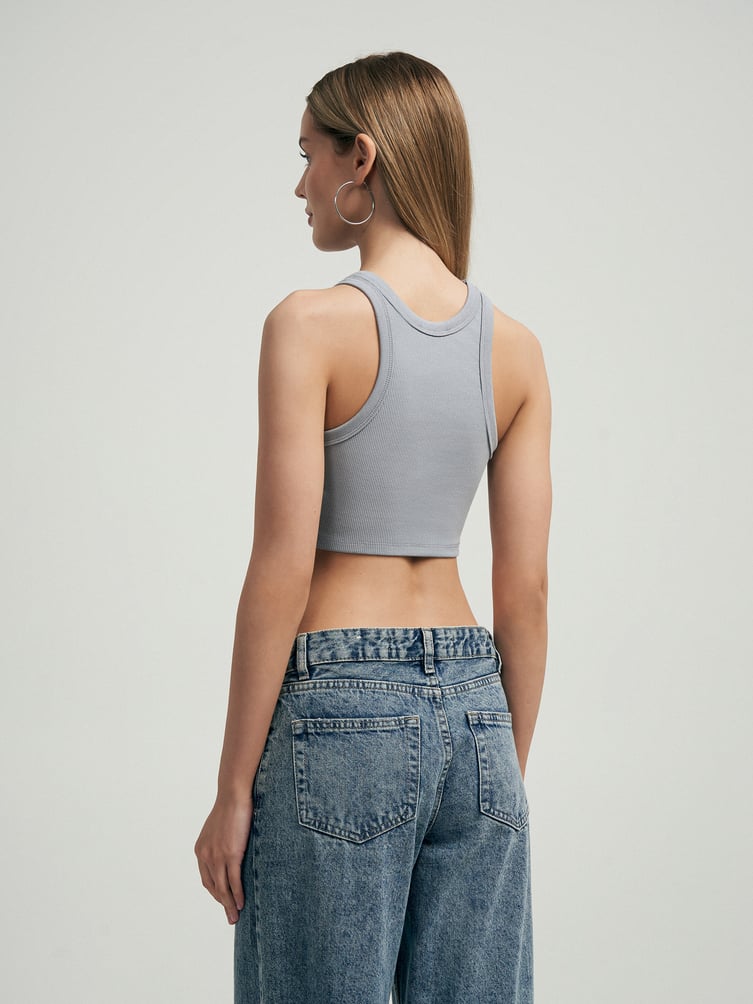 Хлопковый топ с надписью Baby Girl