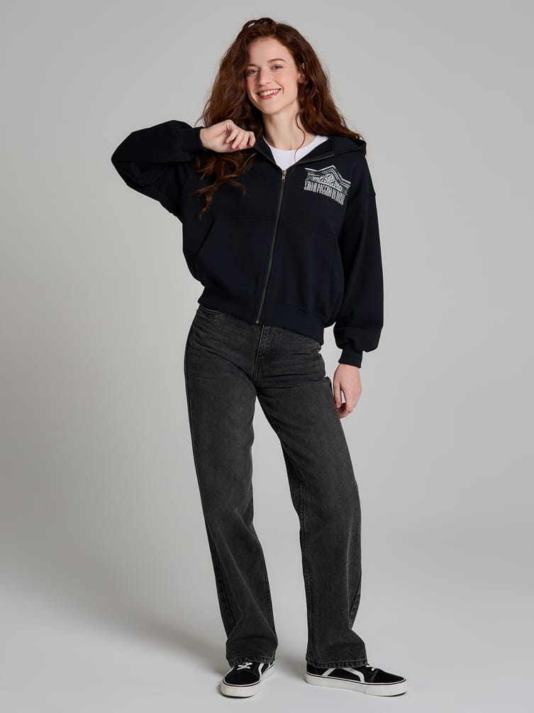 Толстовка оверсайз с капюшоном с принтом Russian Vibes