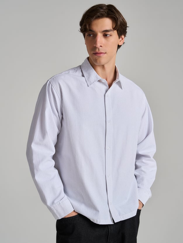 Классическая рубашка в полоску