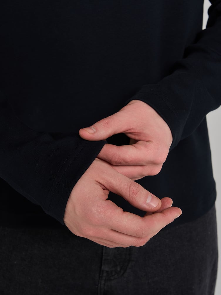 Лонгслив из хлопка с пуговицами