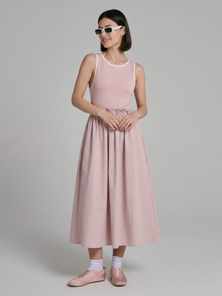 Сарафан миди летний