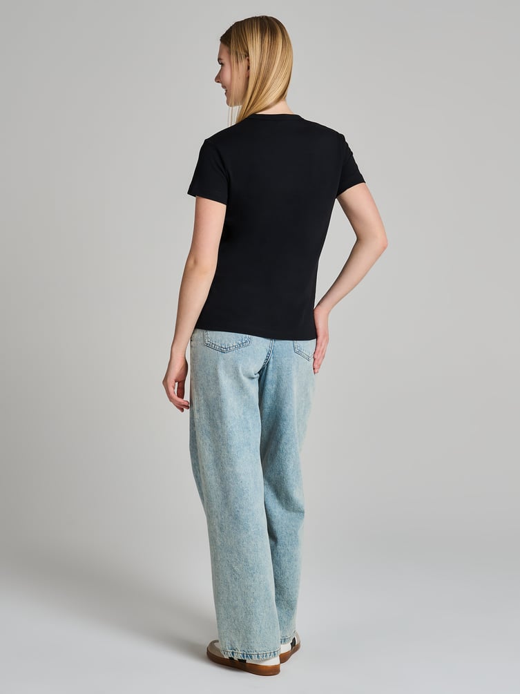 Хлопковая футболка с принтом