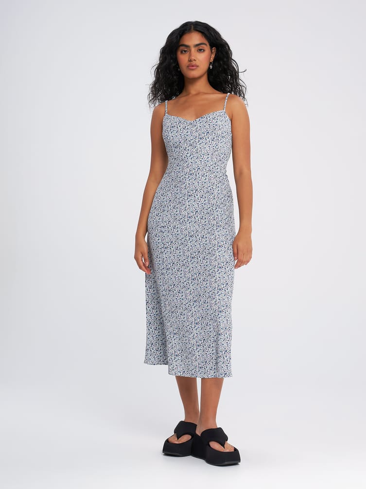 Сарафан миди на бретелях