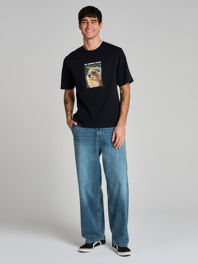 Футболка из хлопка с принтом