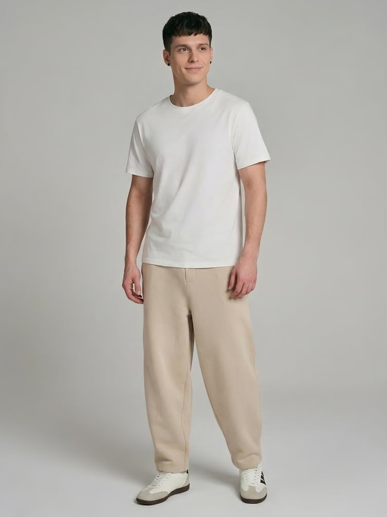 Спортивные широкие брюки с начесом