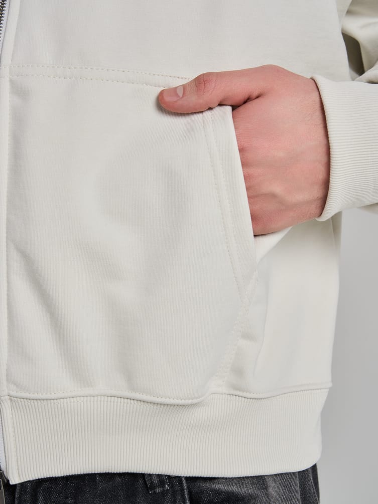 Зип худи с принтом льва на спине