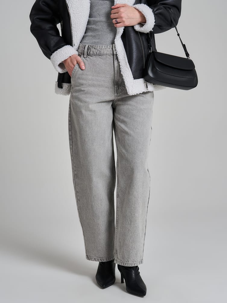 Джины багги с вареным эффектом