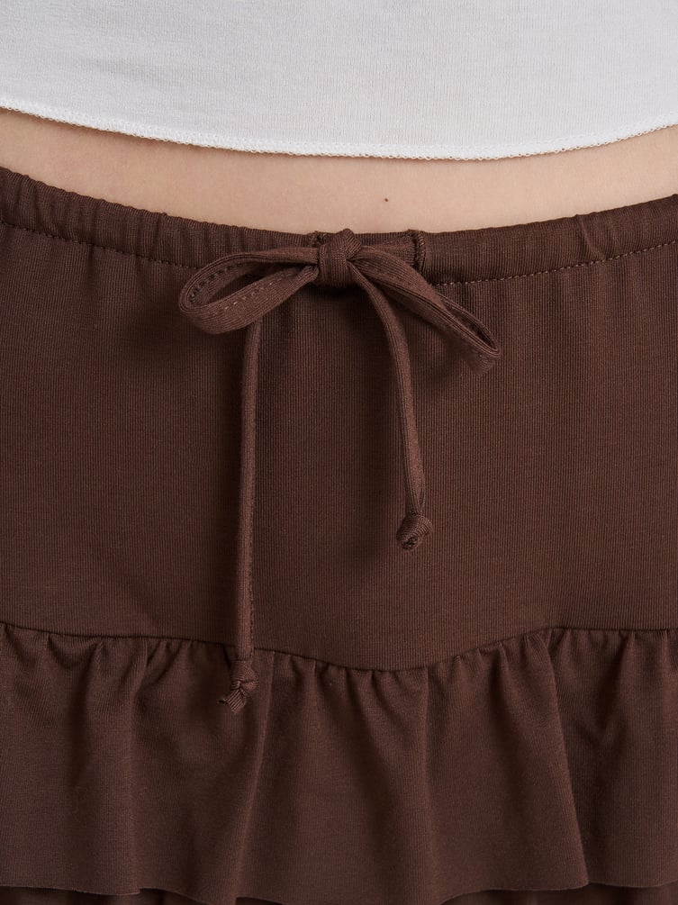 Юбка-шорты с воланами