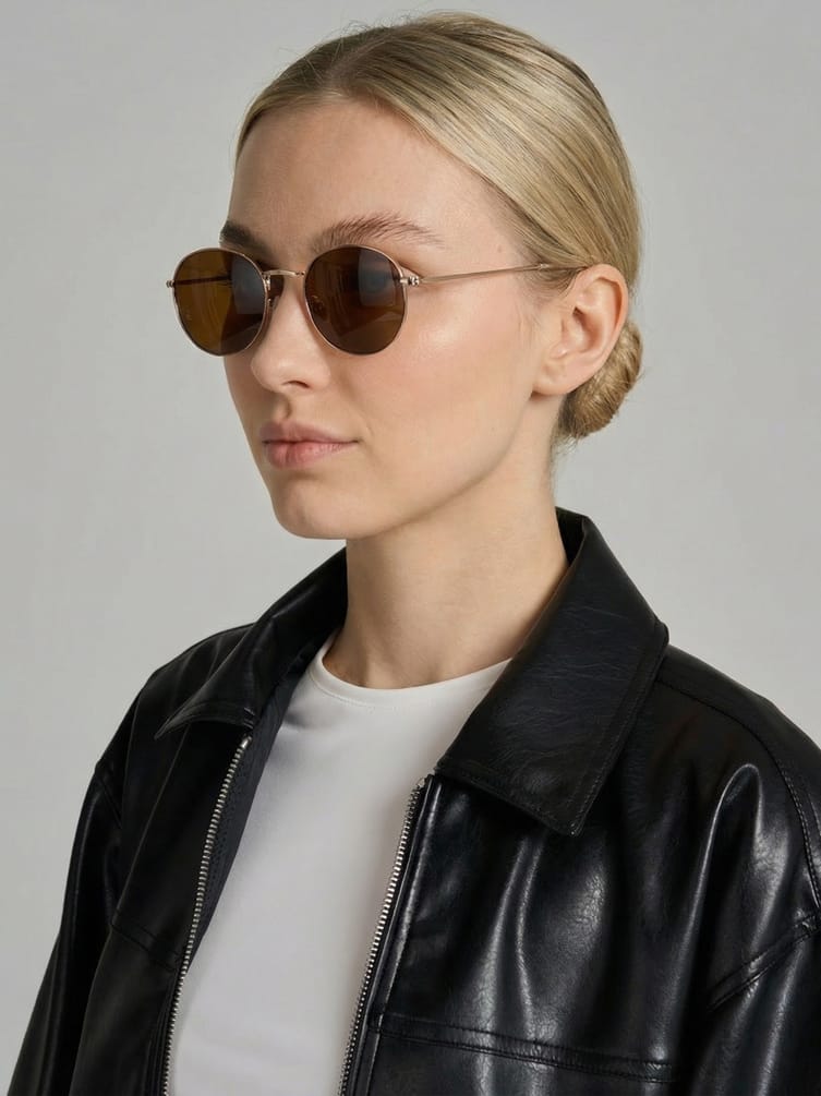 Очки солнцезащитные круглые