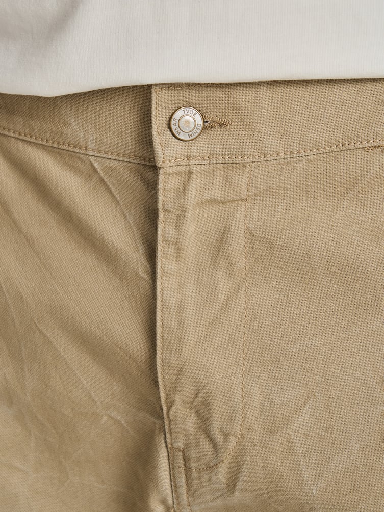 Зауженные брюки с вареным эффектом