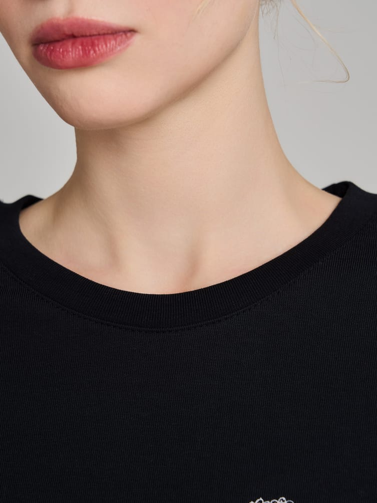 Лонгслив с принтом лошадки-качалки Russian Vibes