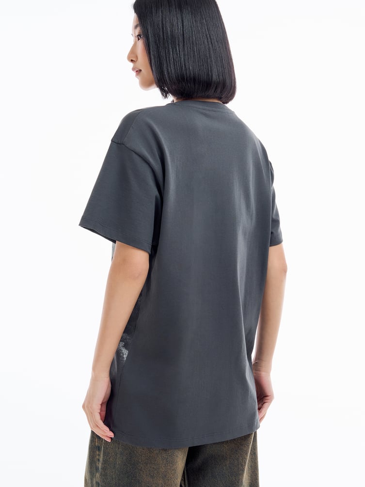 Футболка оверсайз с принтом