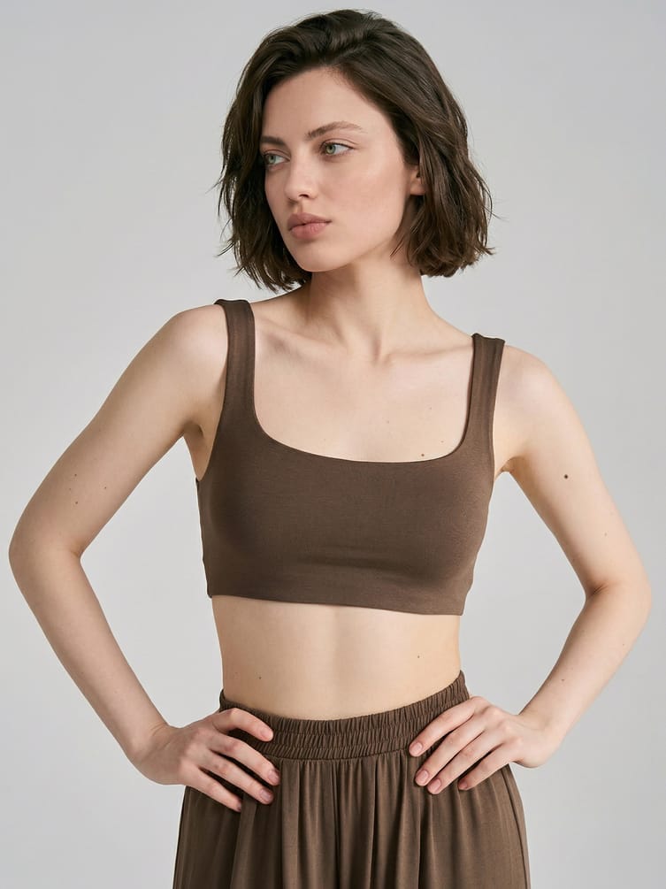 Пижама оверсайз с топом и широкими брюками