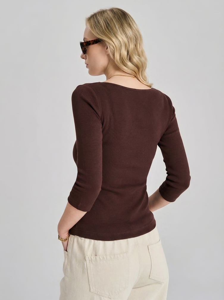 Лонгслив приталенный