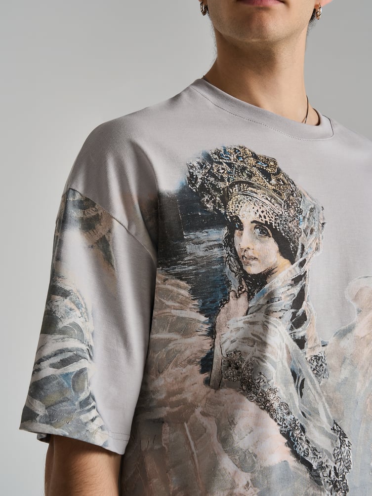 Футболка с принтом картин Третьяковской галереи