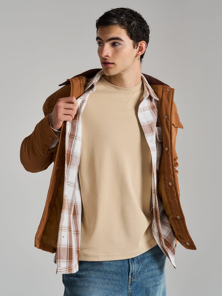 Футболка плотная однотонная