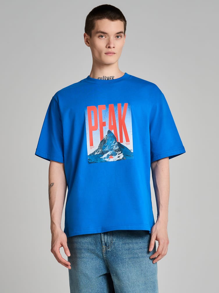 Футболка хлопок с принтом гор