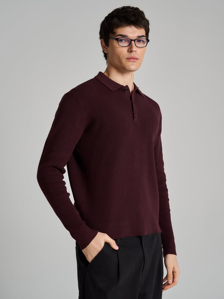 Джемпер деловой с воротником