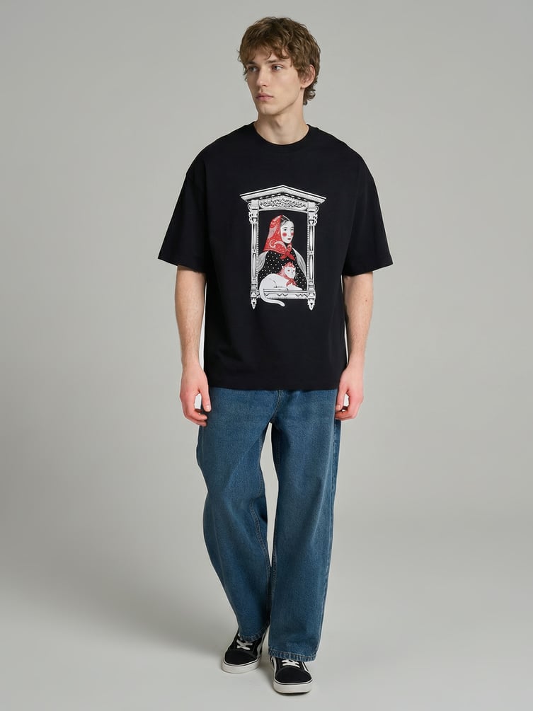 Футболка оверсайз с принтом Russian Vibes