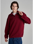 Утепленная толстовка с высоким горлом и начесом