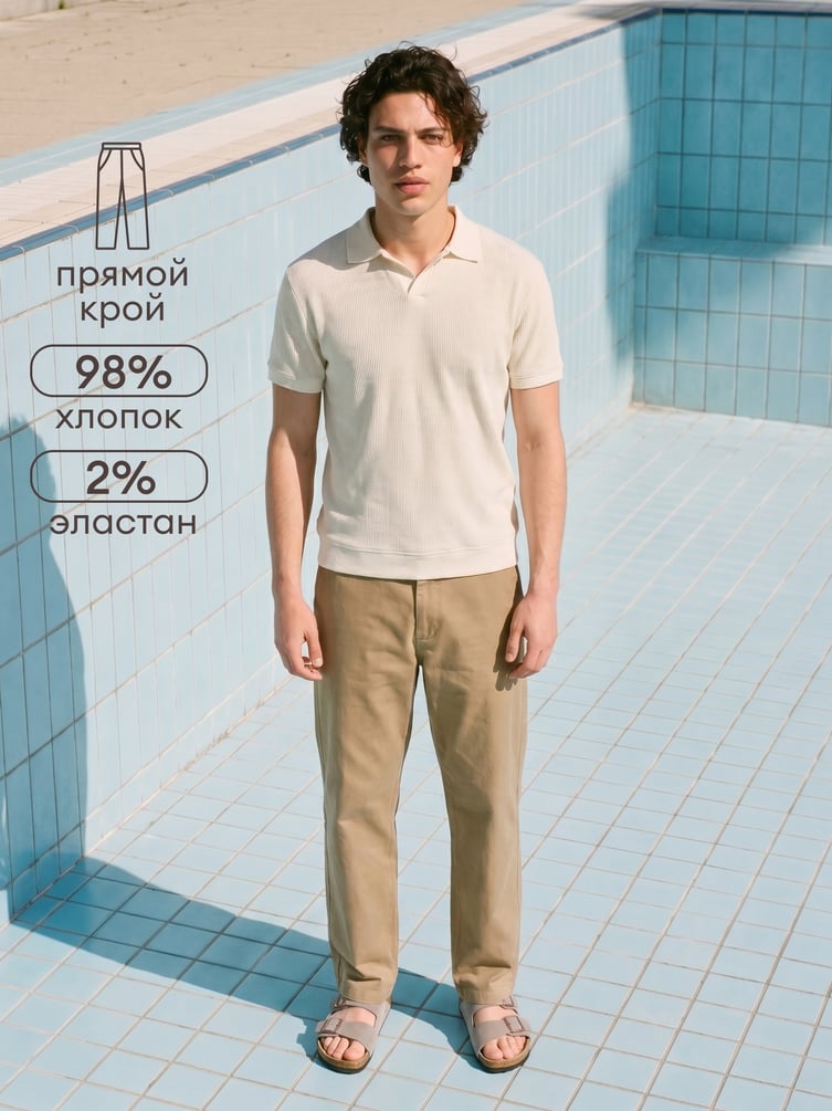 Брюки классические широкие