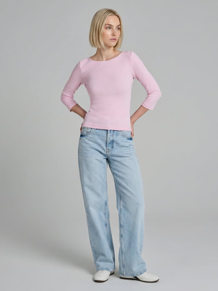 Лонгслив приталенный