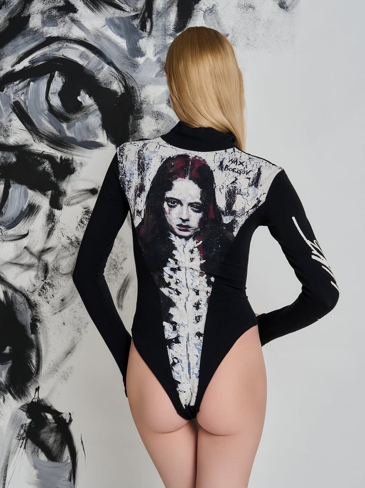 Боди с принтом Макс Борисов