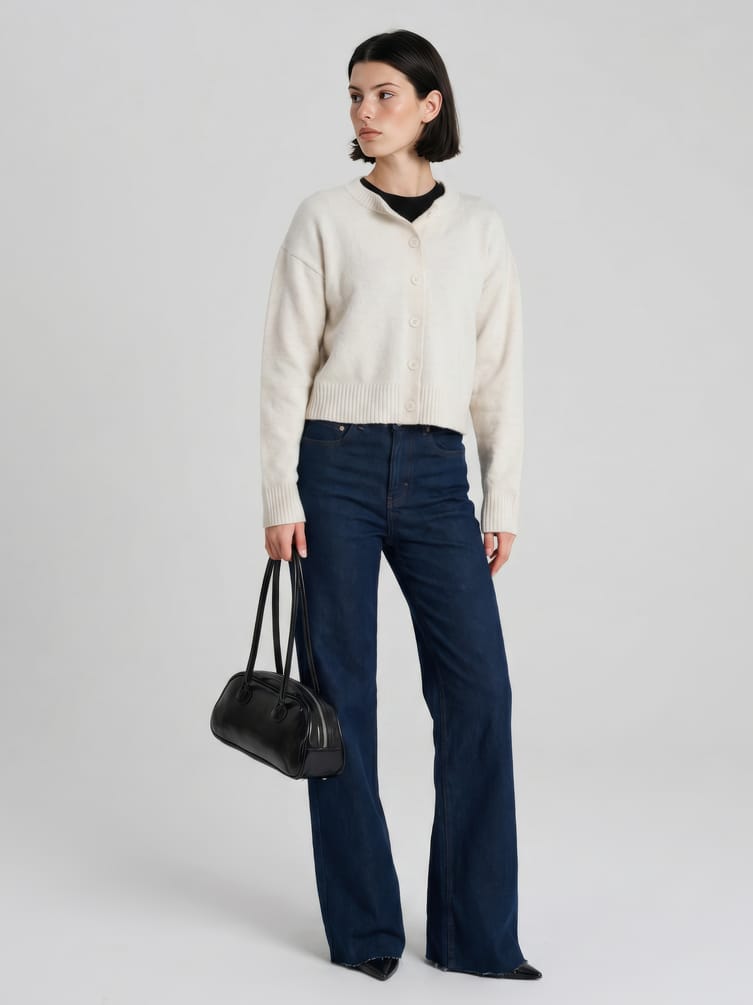 Джинсы wide leg широкие