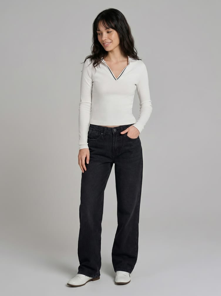 Джинсы прямые классические