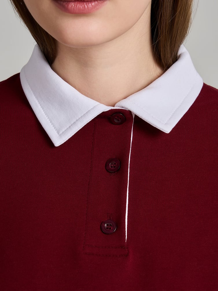 Рубашка-поло с длинным рукавом