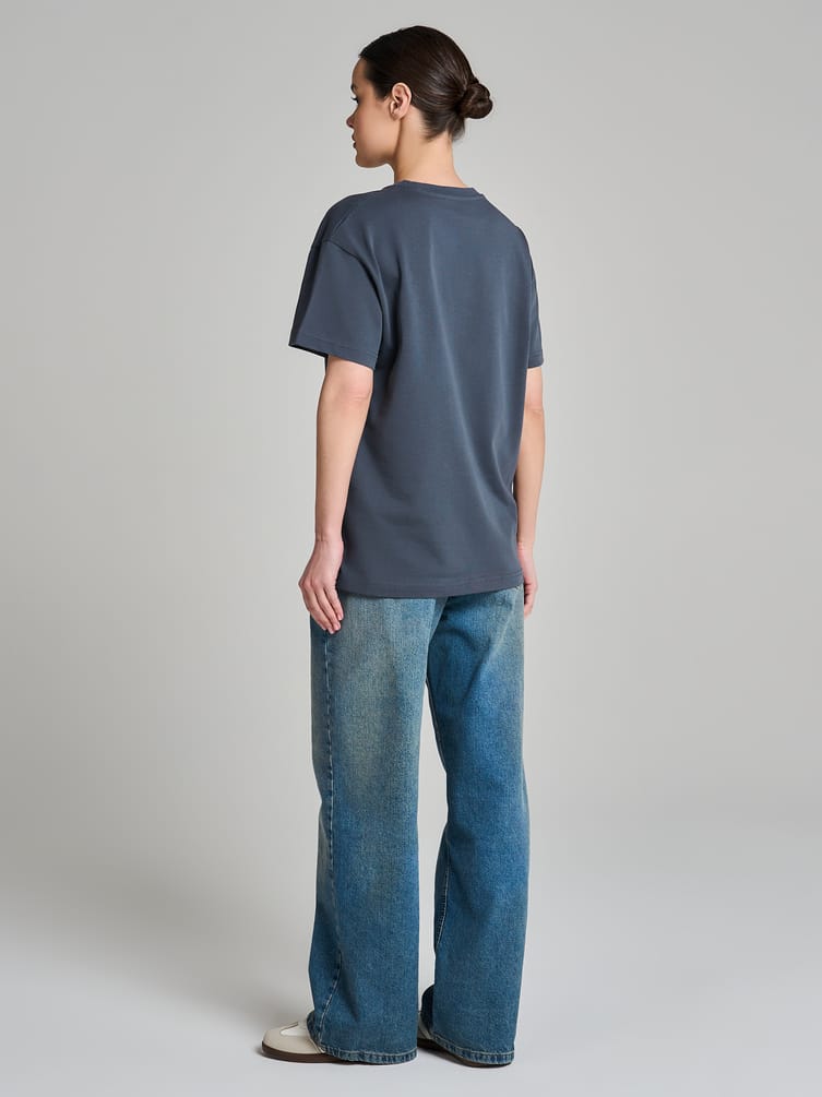 Футболка из хлопка с принтом