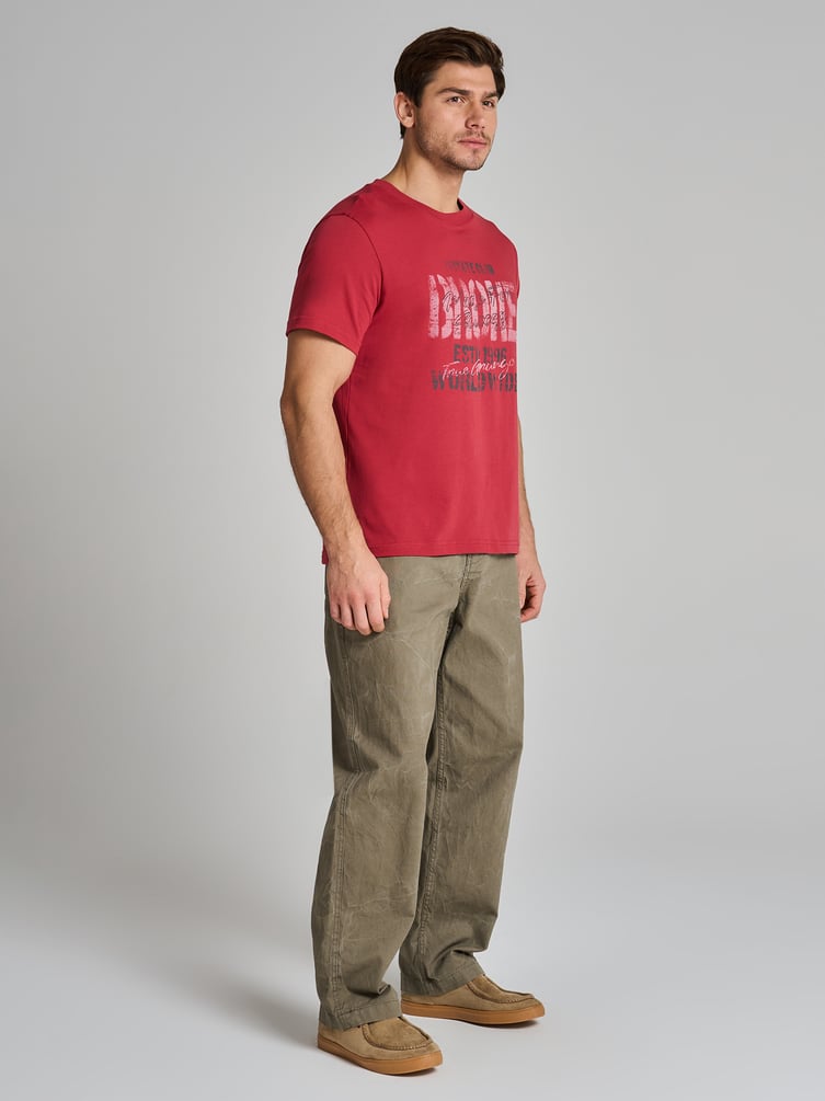 Футболка из хлопка с надписями