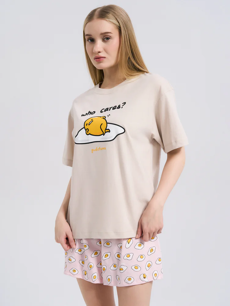 Пижама из хлопка с принтом Gudetama