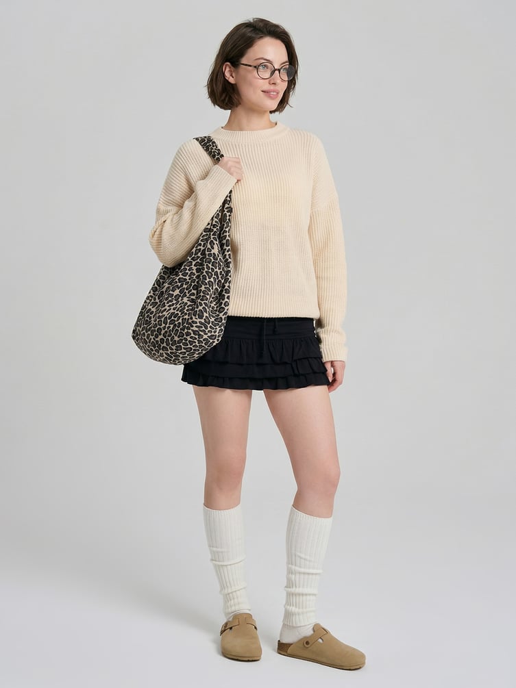 Юбка-шорты с воланами