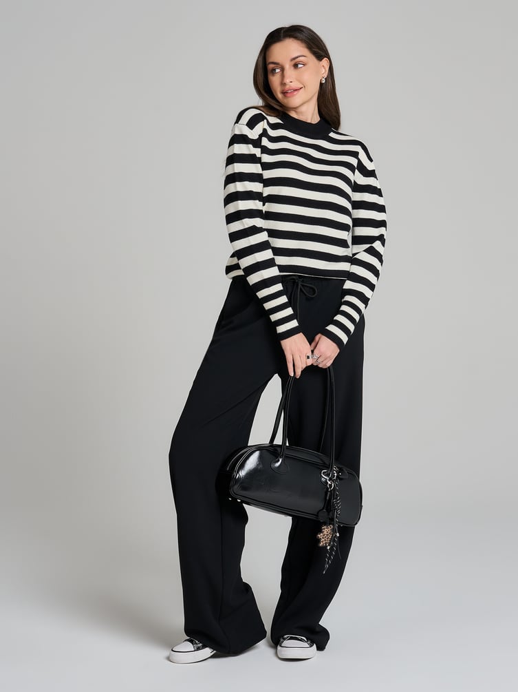 Джемпер трикотажный в полоску