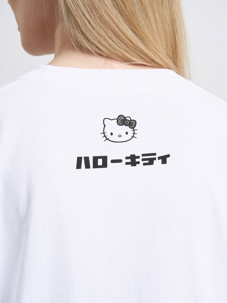 Хлопковая футболка с принтом Hello Kitty