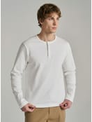 Лонгслив из хлопка с пуговицами